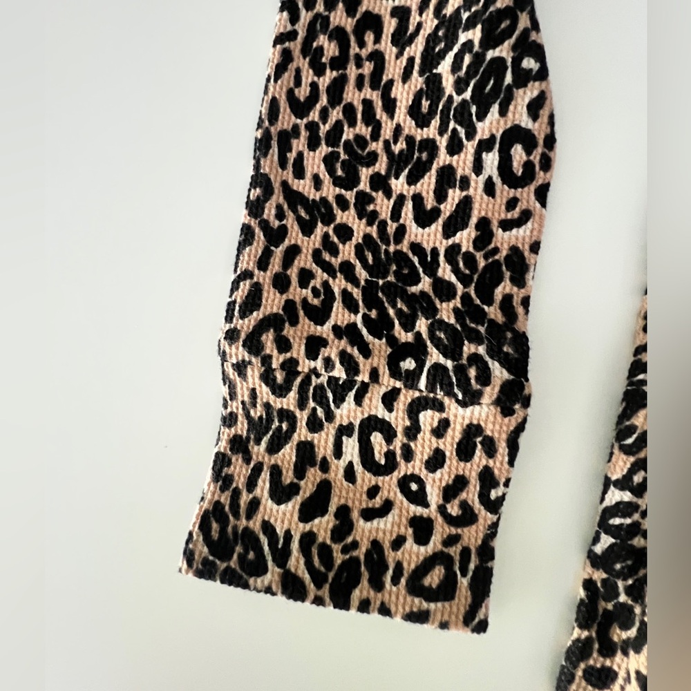 PINK Victoria's Secret Sexy Leopard Print Hooded Ears Onesie Tan Black NWT XS S - Picture 7 of 11